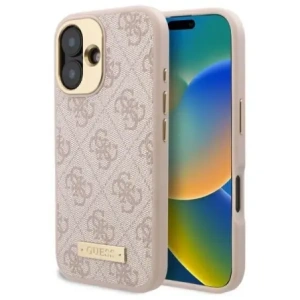 Hurtownia GSM - Guess GUHMP16MU4GPRP Apple iPhone 16 Plus hardcase 4G Logo Plate MagSafe rózsaszín - GUE4061 - {ean13} - Hurt
