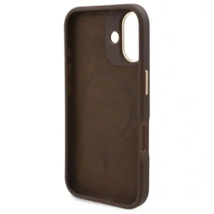 Wholesale Guess GUHMP16MU4GPRW Apple iPhone 16 Plus hardcase 4G Logo Plate MagSafe brown - GUE4062 - {ean13} - Hurt