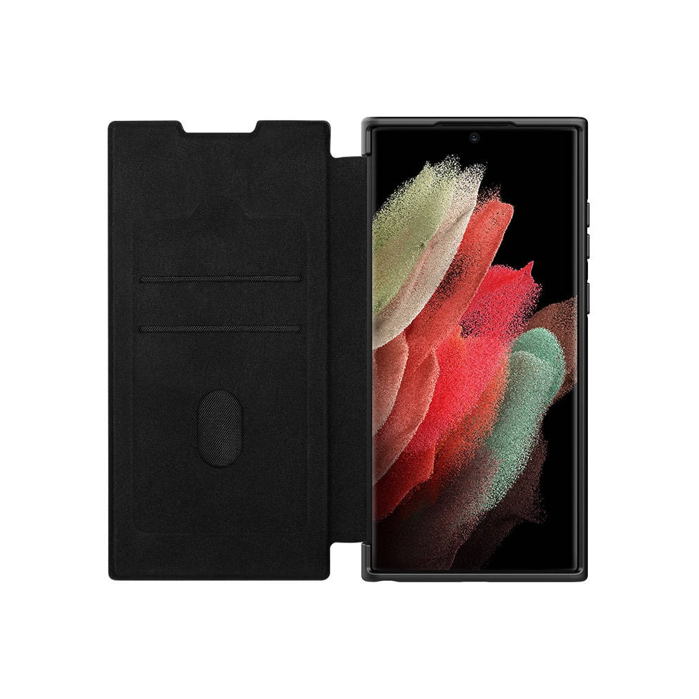 Hurtownia GSM - [OUTLET] Etui Nillkin CamShield Leather Samsung Galaxy S22 Ultra (černé) - OT-738 - {ean13} - Hurt