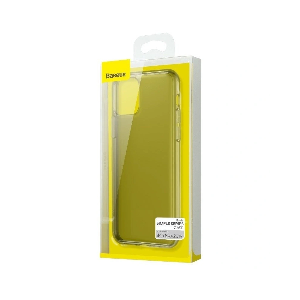 Hurtownia GSM - Przezroczyste etui TPU Baseus Simplicity Case do iPhone 11 Pro 5,8 (czarne) - BSU1268BLK - {ean13} - Hurt