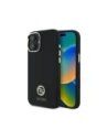 Guess GUHCP16SM4DGPK Apple iPhone 16 keménytok Szilikon Logó Strass 4G fekete