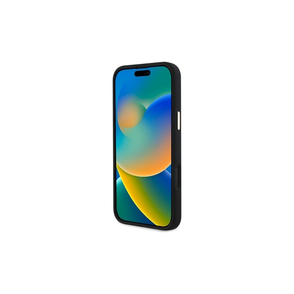 Hurtownia GSM - Guess GUHCP16SM4DGPK Apple iPhone 16 keménytok Szilikon Logó Strass 4G fekete - GUE4063 - {ean13} - Hurt