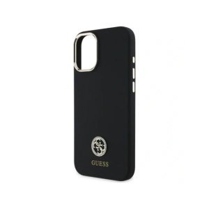 Etui Guess GUHCP16SM4DGPK Apple iPhone 16 hardcase Silicone Logo Strass 4G czarny/black