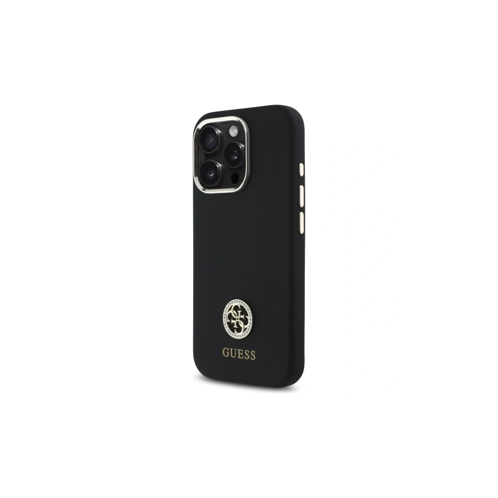 Hurtownia GSM - Etui Guess GUHCP16XM4DGPK Apple iPhone 16 Pro Max hardcase silikonové logo strass 4G černé/black - GUE4064 - {ean13} - Hurt