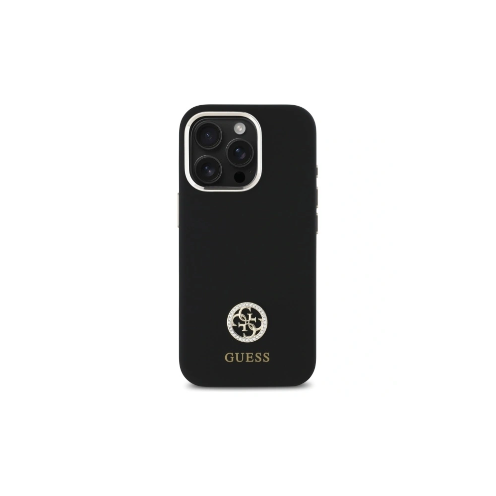 Hurtownia GSM - Etui Guess GUHCP16XM4DGPK Apple iPhone 16 Pro Max hardcase silikonové logo strass 4G černé/black - GUE4064 - {ean13} - Hurt