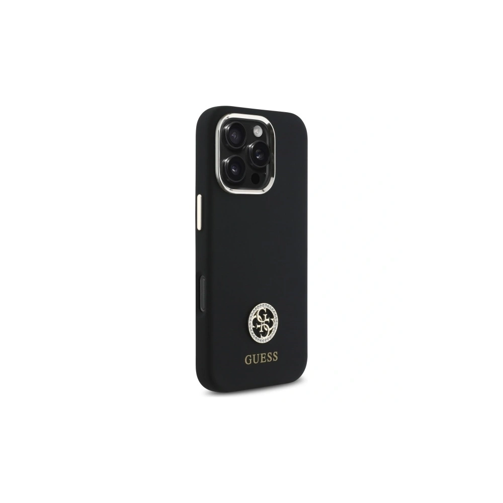 Hurtownia GSM - Etui Guess GUHCP16XM4DGPK Apple iPhone 16 Pro Max hardcase silikonové logo strass 4G černé/black - GUE4064 - {ean13} - Hurt