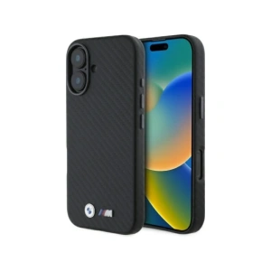 Hurtownia GSM - Etui BMW BMHCP16S23PUFWC Apple iPhone 16 hardcase Carbon Wrapped Metal černý/black - BMW689 - {ean13} - Hurt