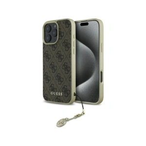 Etui Guess GUHCP16LGF4GBR Apple iPhone 16 Pro hardcase 4G Charms Collection brązowy/brown