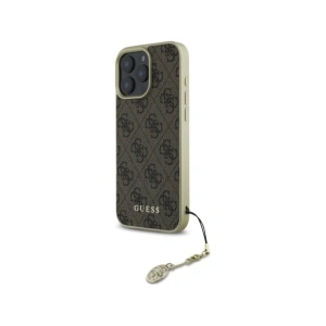 Etui Guess GUHCP16LGF4GBR Apple iPhone 16 Pro hardcase 4G Charms Collection brązowy/brown
