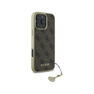 Etui Guess GUHCP16LGF4GBR Apple iPhone 16 Pro hardcase 4G Charms Collection brązowy/brown