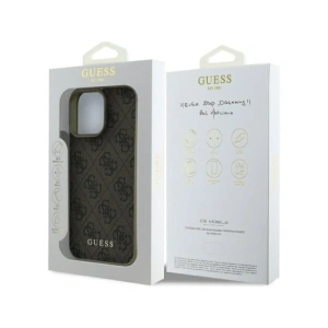 Etui Guess GUHCP16LGF4GBR Apple iPhone 16 Pro hardcase 4G Charms Collection brązowy/brown