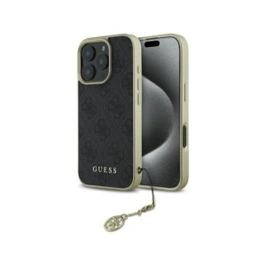 Etui Guess GUHCP16LGF4GGR Apple iPhone 16 Pro hardcase 4G Charms Collection czarny/black