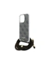 Hurtownia GSM - Guess GUHCP16LHC4SEW Apple iPhone 16 Pro kemény tok Crossbody Kábel 4G Nyomtatás barna - GUE4067 - {ean13} - Hurt