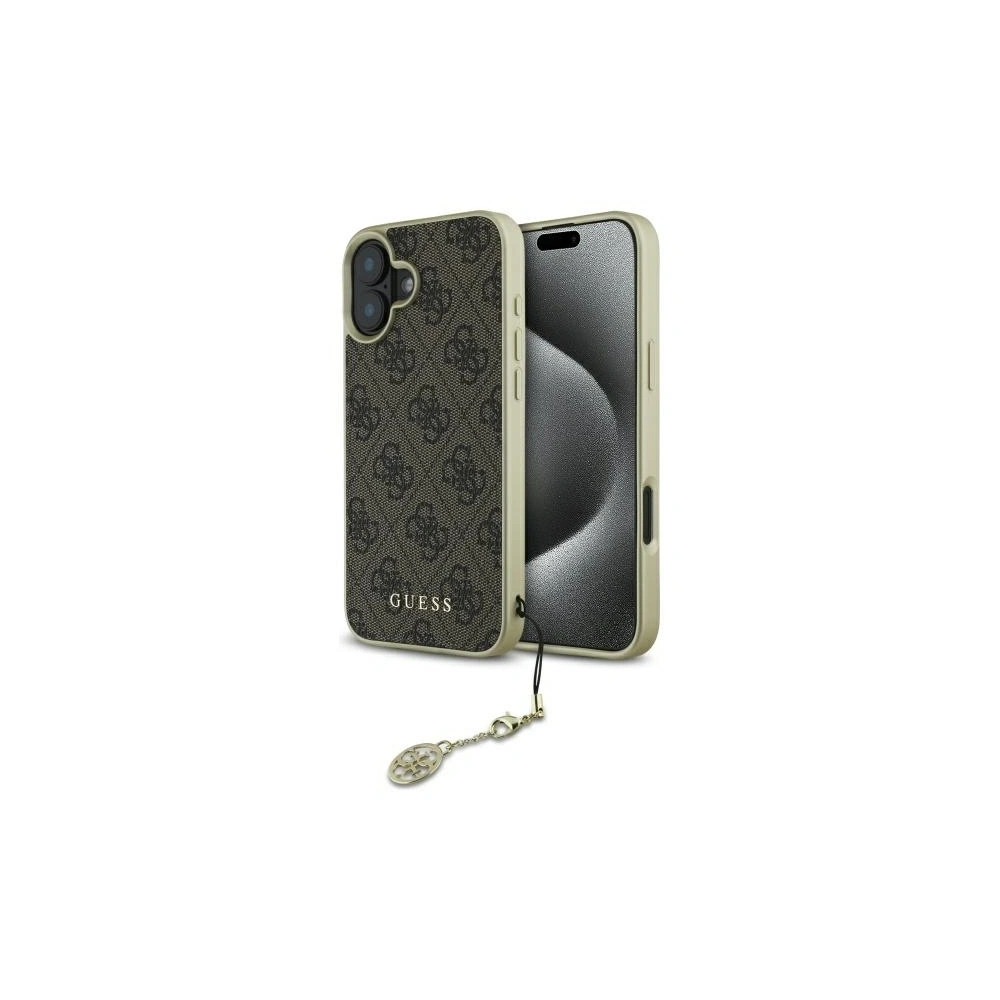 Hurtownia GSM - Etui Guess GUHCP16MGF4GBR Apple iPhone 16 Plus hardcase 4G Charms Collection brązowy/brown - GUE4068 - {ean13} - Hurt