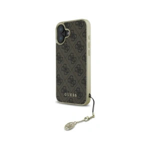 Wholesale Guess GUHCP16MGF4GBR Apple iPhone 16 Plus hardcase 4G Charms Collection brown - GUE4068 - {ean13} - Hurt