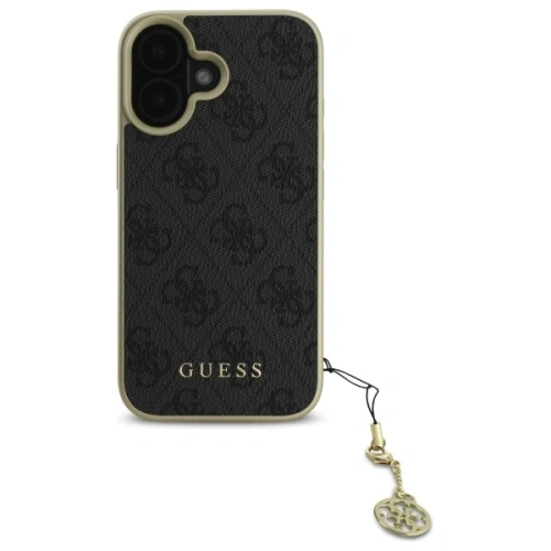 Etui Guess GUHCP16MGF4GGR Apple iPhone 16 Plus hardcase 4G Charms Collection czarny/black