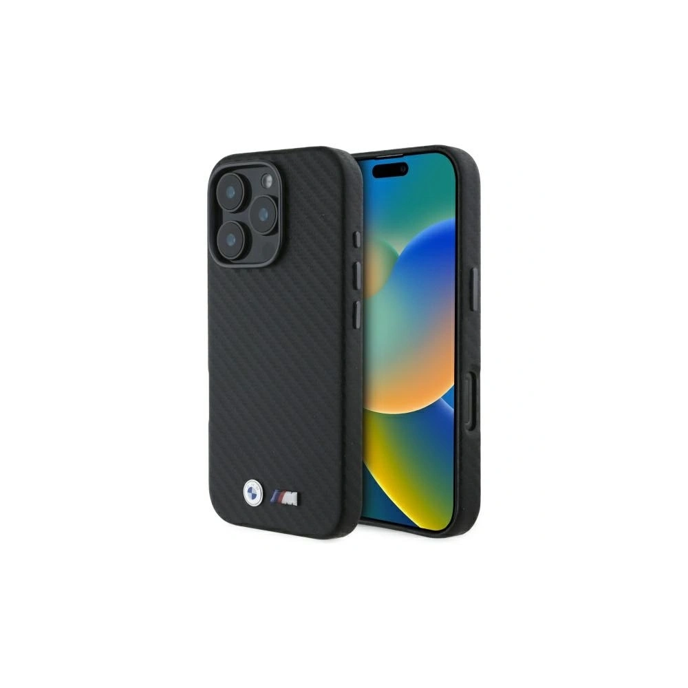Hurtownia GSM - Etui BMW BMHCP16X23PUFWC Apple iPhone 16 Pro Max hardcase Carbon Wrapped Metal černý/black - BMW690 - {ean13} - Hurt