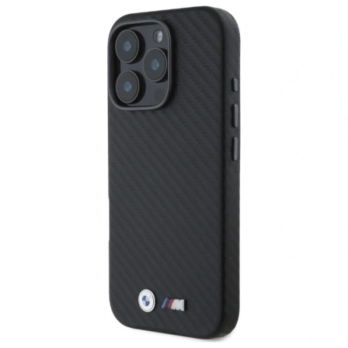 Etui BMW BMHCP16X23PUFWC Apple iPhone 16 Pro Max hardcase Carbon Wrapped Metal czarny/black