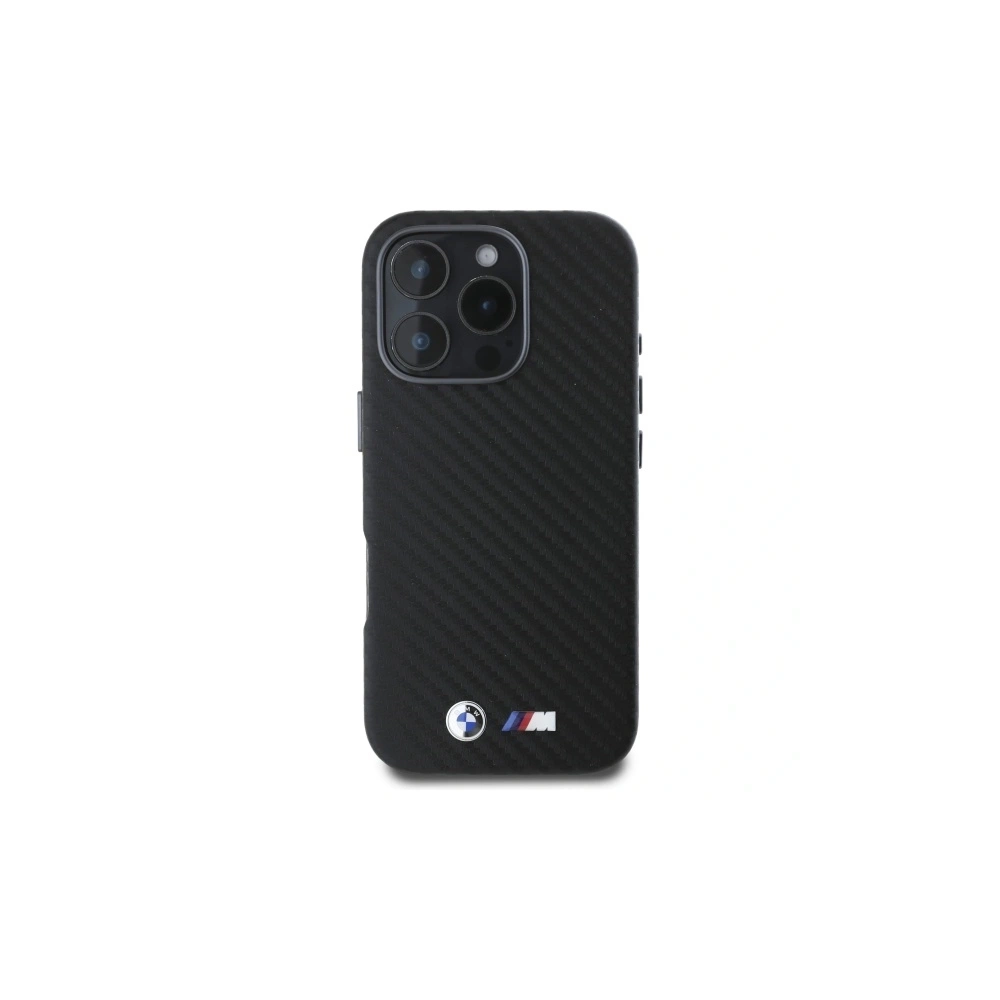 Hurtownia GSM - BMW BMHCP16X23PUFWC Apple iPhone 16 Pro Max Hartschale Carbon umwickelt Metall schwarz - BMW690 - {ean13} - Hurt