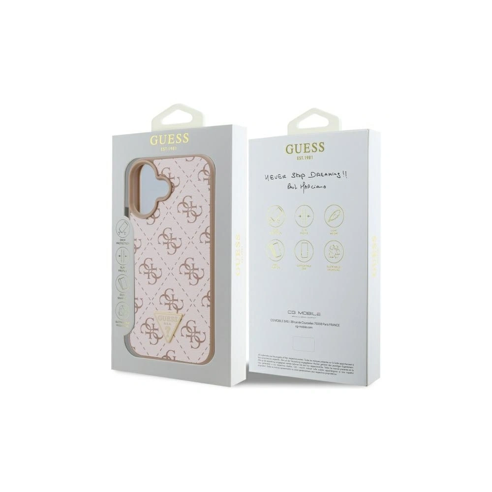 Wholesale Guess GUHCP16MPG4GPH Apple iPhone 16 Plus hardcase New 4G Triangle white - GUE4070 - {ean13} - Hurt