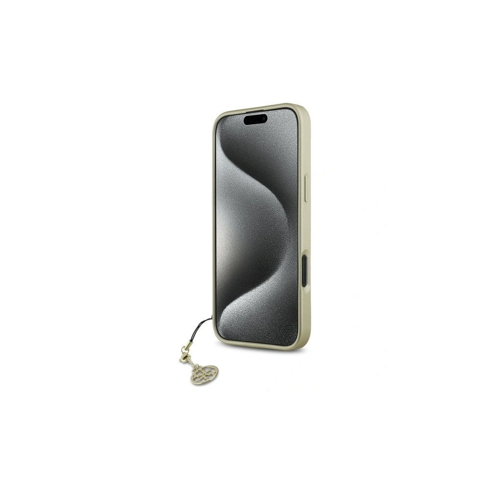 Wholesale Guess GUHCP16SGF4GBR Apple iPhone 16 hardcase 4G Charms Collection brown - GUE4071 - {ean13} - Hurt