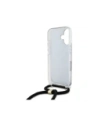Wholesale Guess GUHCP16SHC4SEK Apple iPhone 16 hardcase Crossbody Cord 4G Print black - GUE4073 - {ean13} - Hurt