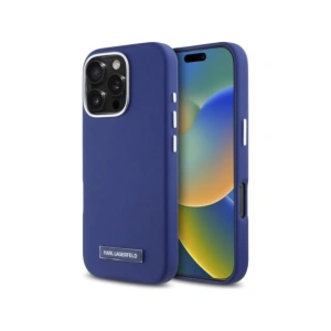 Etui Karl Lagerfeld KLHMP16XPGMSRPB Apple iPhone 16 Pro Max hardcase FW Metal Plate MagSafe niebieski/blue