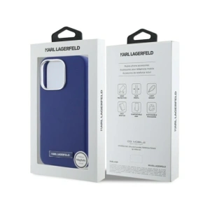 Etui Karl Lagerfeld KLHMP16XPGMSRPB Apple iPhone 16 Pro Max hardcase FW Metal Plate MagSafe niebieski/blue