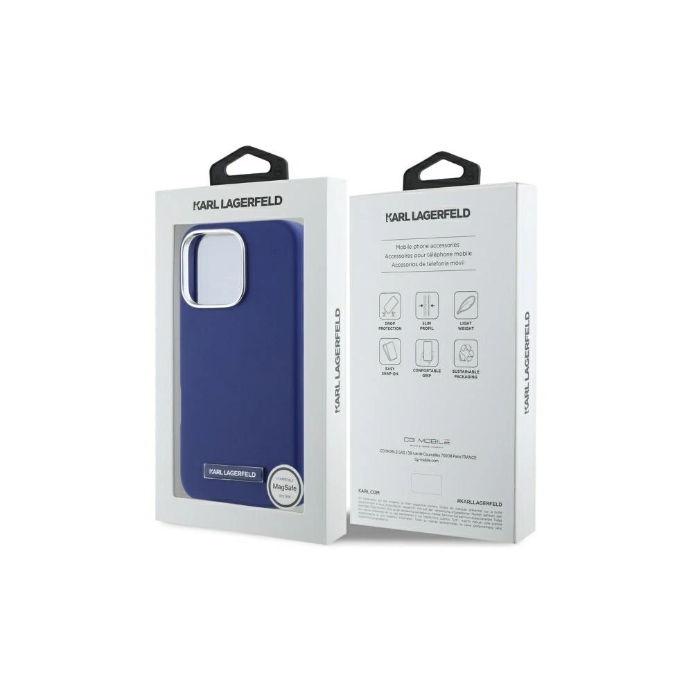 Hurtownia GSM - Etui Karl Lagerfeld KLHMP16XPGMSRPB Apple iPhone 16 Pro Max hardcase FW Metal Plate MagSafe modrý/blue - KLD21786 - {ean13} - Hurt
