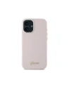 Hurtownia GSM - Etui Guess GUHCP16SSMBSLP Apple iPhone 16 hardcase silikonový script metalové logo a rám růžový/pink - GUE4075 - {ean13} - Hurt