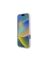 Guess GUHCP16SSMBSLP Apple iPhone 16 kemény tok Szilikon Betűtípus Fém Logó & Keret rózsaszín