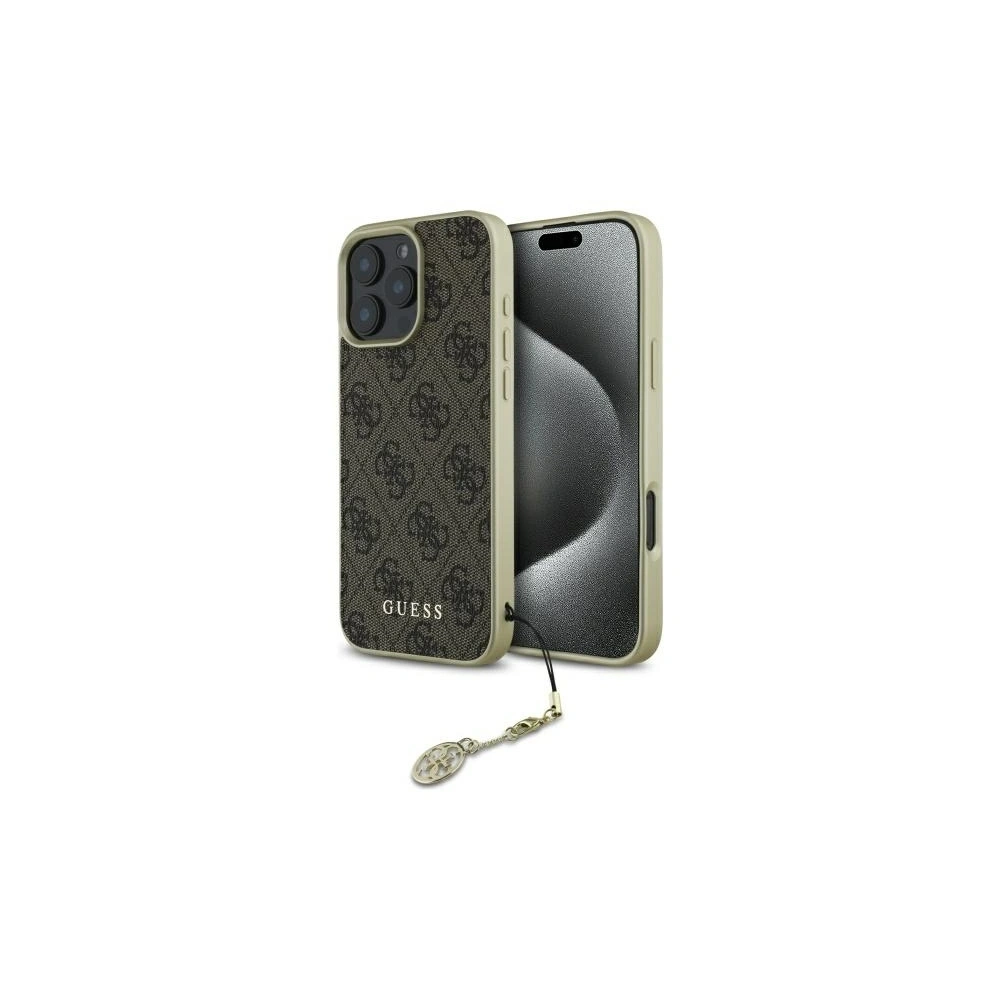 Hurtownia GSM - Etui Guess GUHCP16XGF4GBR Apple iPhone 16 Pro Max hardcase 4G Charms Collection brązowy/brown - GUE4076 - {ean13} - Hurt