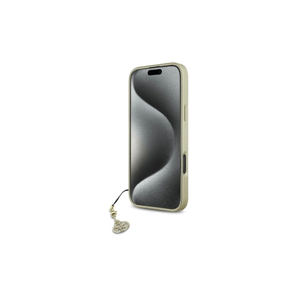 Wholesale Guess GUHCP16XGF4GBR Apple iPhone 16 Pro Max hardcase 4G Charms Collection brown - GUE4076 - {ean13} - Hurt