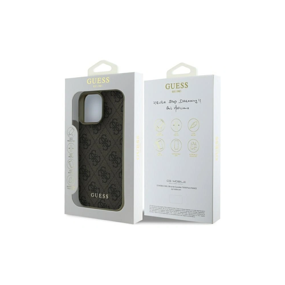 Hurtownia GSM - Etui Guess GUHCP16XGF4GBR Apple iPhone 16 Pro Max hardcase 4G Charms Collection brązowy/brown - GUE4076 - {ean13} - Hurt