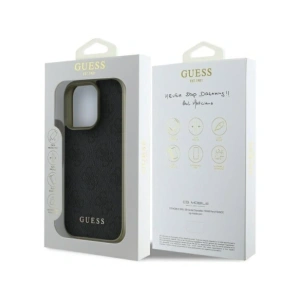 Etui Guess GUHCP16XGF4GGR Apple iPhone 16 Pro Max hardcase 4G Charms Collection czarny/black
