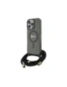 Guess GUHMP16LHCTSGNSK Apple iPhone 16 Pro hardcase Crossbody Cord Script MagSafe black