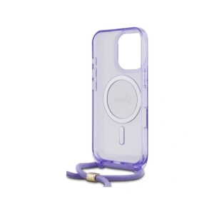 Etui Guess GUHMP16LHCTSGNSU Apple iPhone 16 Pro hardcase Crossbody Cord Script MagSafe fioletowy/purple