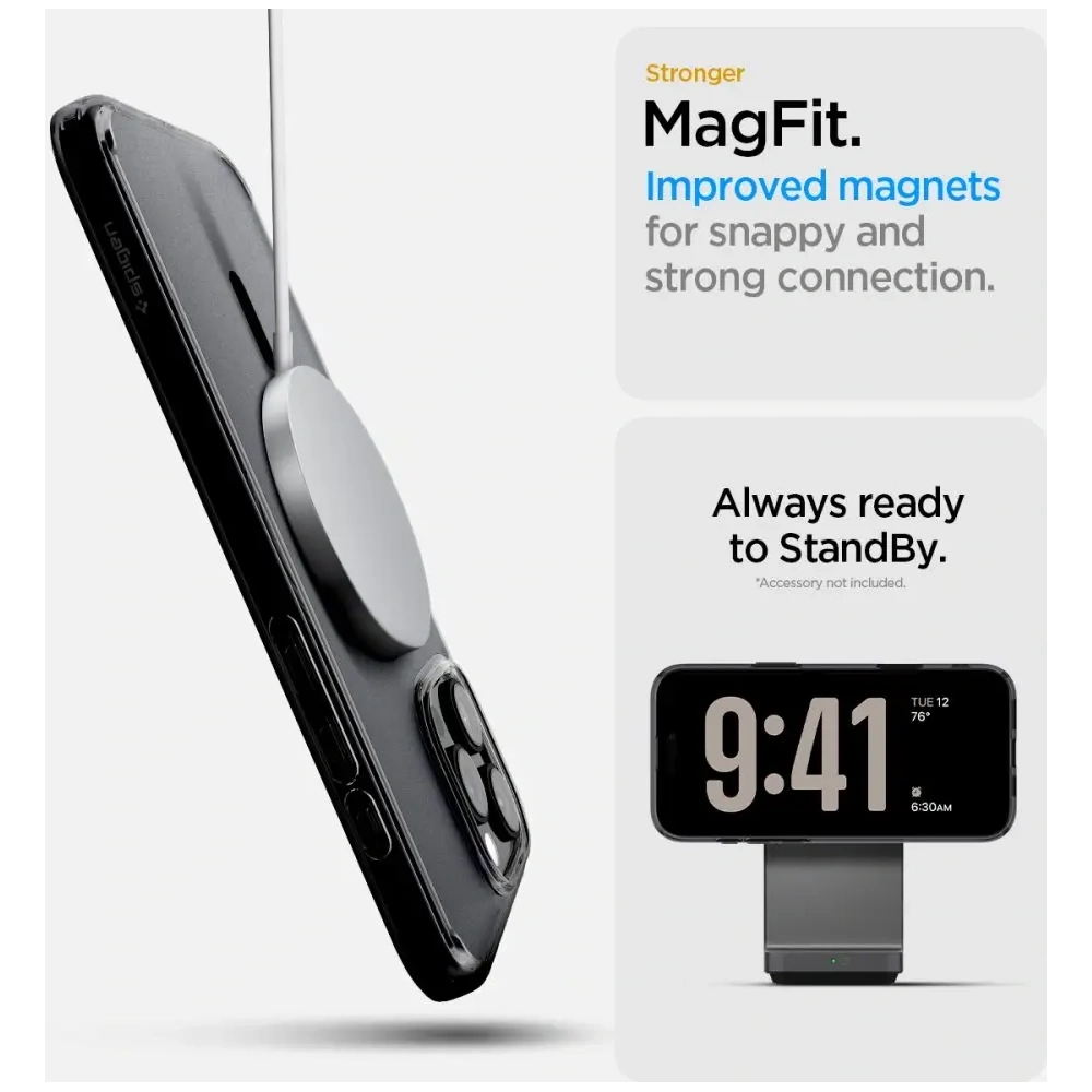 Hurtownia GSM - Etui Spigen Ultra Hybrid T Mag MagSafe Apple iPhone 16 Pro Max Frost Black - SPN16516 - {ean13} - Hurt
