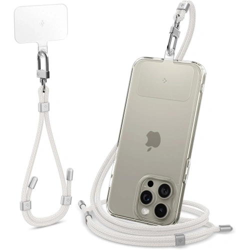 Smyczki Spigen Universal Strap Set Crossbody & Wrist Pearl White