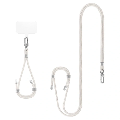 Smyczki Spigen Universal Strap Set Crossbody & Wrist Pearl White