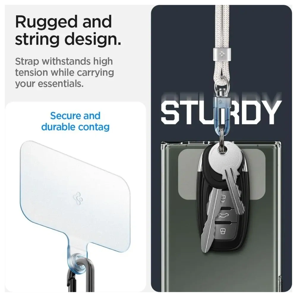Hurtownia GSM - Spigen Univerzális Pánt Készlet Keresztpántos és Csuklós Gyöngyház Fehér - SPN16519 - {ean13} - Hurt