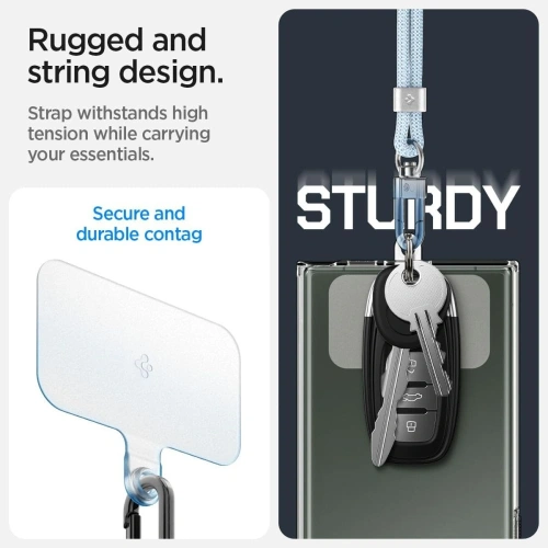 Smyczki Spigen Universal Strap Set Crossbody & Wrist Mute Blue