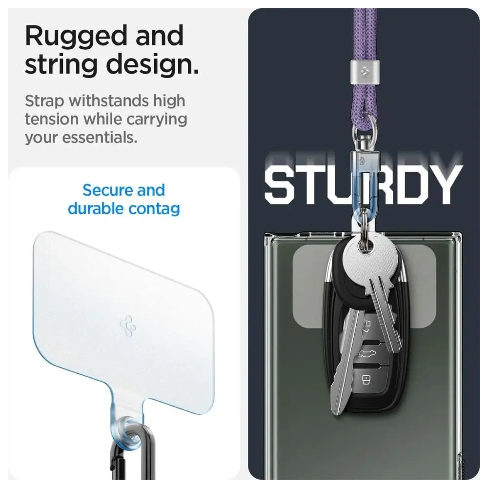 Hurtownia GSM - Smyczki Spigen Universal Strap Set Crossbody & Wrist Deep Purple - SPN16521 - {ean13} - Hurt