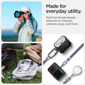 Smyczky Spigen Universal Strap Set Crossbody & Wrist Deep Purple