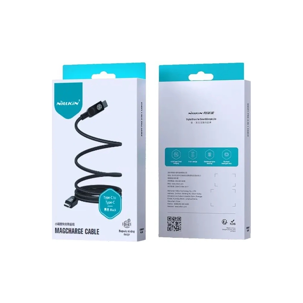 Wholesale Kabel Nillkin Data Cable MagCharge USB-C PD 100W black - NLK1632 - {ean13} - Hurt