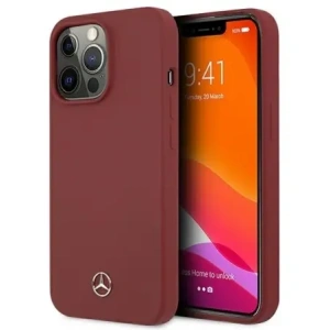 Hurtownia GSM - Mercedes MEHCP13XSILRE Apple iPhone 13 Pro Max kemény tok szilikon vonal piros - MRS124 - {ean13} - Hurt