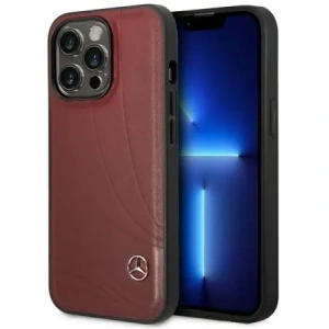 Hurtownia GSM - Mercedes MEHCP14L8ROLR Apple iPhone 14 Pro carcasă dură din piele cu model wave roșu - MRS127 - {ean13} - Hurt