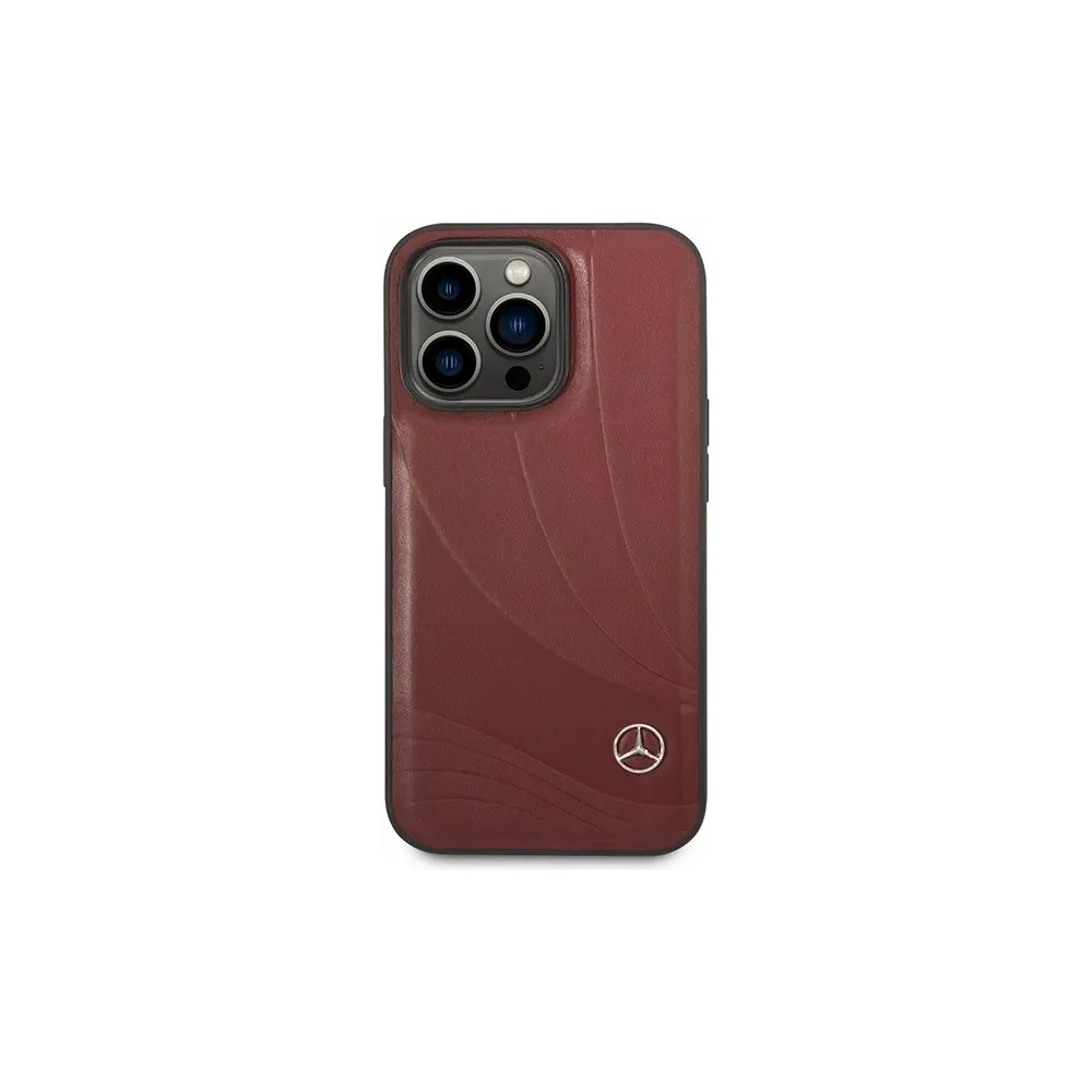 Hurtownia GSM - Etui Mercedes MEHCP14L8ROLR Apple iPhone 14 Pro hardcase Leather Wave Patern czerwony/red - MRS127 - {ean13} - Hurt