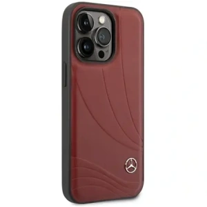 Hurtownia GSM - Mercedes MEHCP14L8ROLR Apple iPhone 14 Pro carcasă dură din piele cu model wave roșu - MRS127 - {ean13} - Hurt