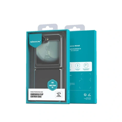 Etui Nillkin Camshield Flip Leather Samsung Galaxy Z Flip 6 / 7 FE black/czarny